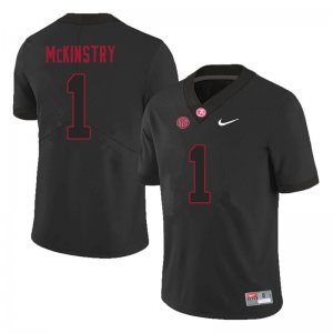 NCAA Men's Alabama Crimson Tide #1 Ga'Quincy McKinstry Stitched College 2021 Nike Authentic Black Football Jersey ZC17S73AV